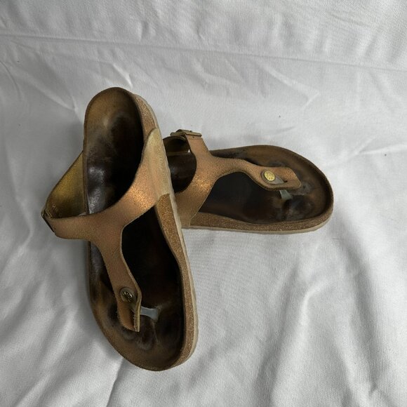 Birkenstock Gizah Leather Cork Sandals  - Size 41 - Picture 3 of 10